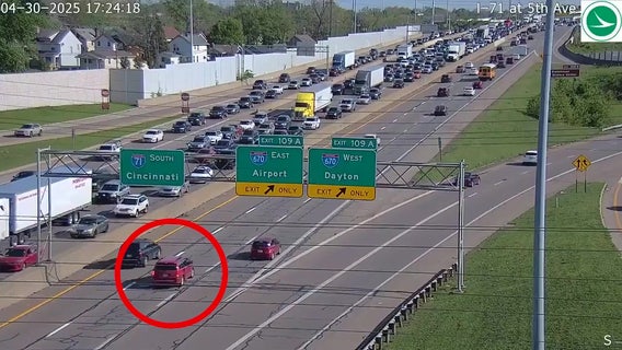 Watch: Driver stops on interstate after missing exit, causing multi-car pileup, then leaves